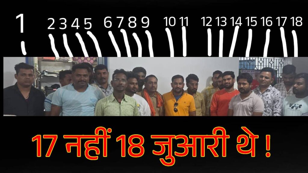 Police raid: जुआरी एयर स्पेस से पहुंचे थे जुआ खेलने ! फिर हो गया गायब... 17 आरोपियों की लिस्ट जारी, लेकिन फोटो में दिखे 18... इनमें से इतने प्रॉपर्टी डीलर...कुछ नेताओं पर रहम भी...